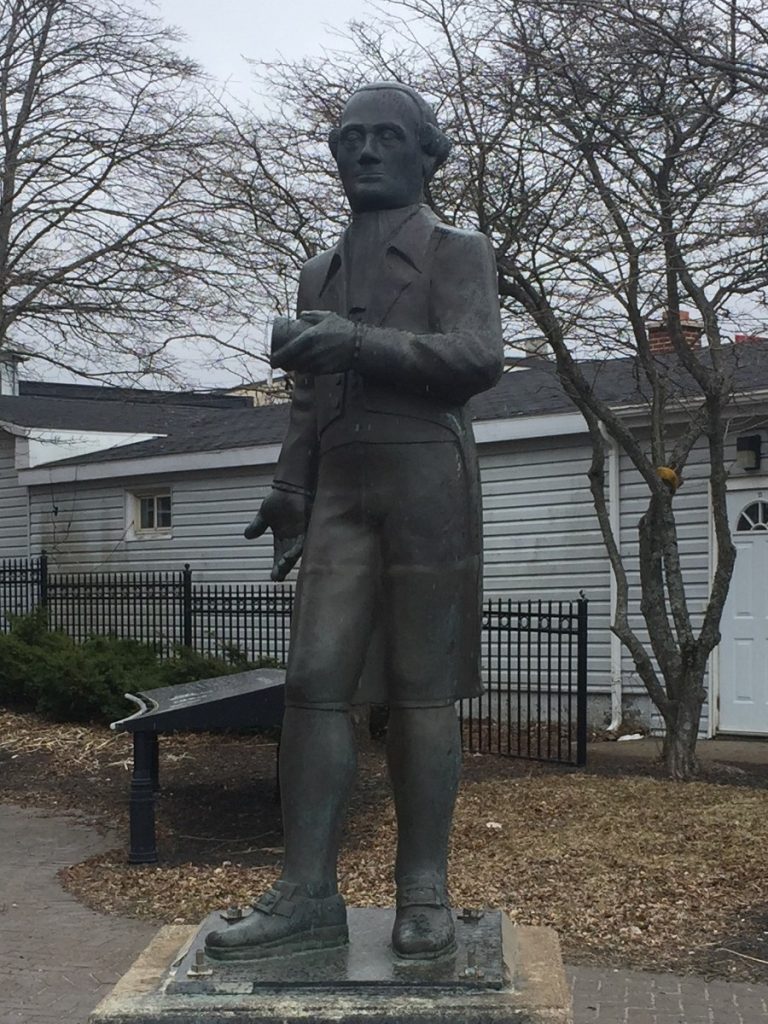 Statue of DesBarres, Sydney, Nova Scotia.